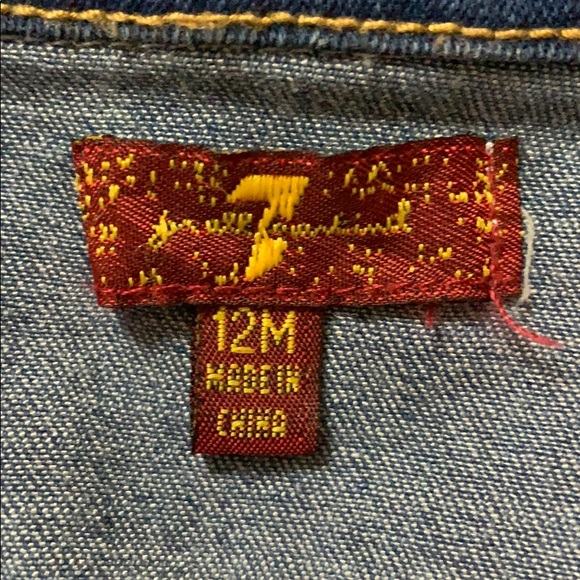 Girls 12 months dress and denim vest - Picture 3 of 8